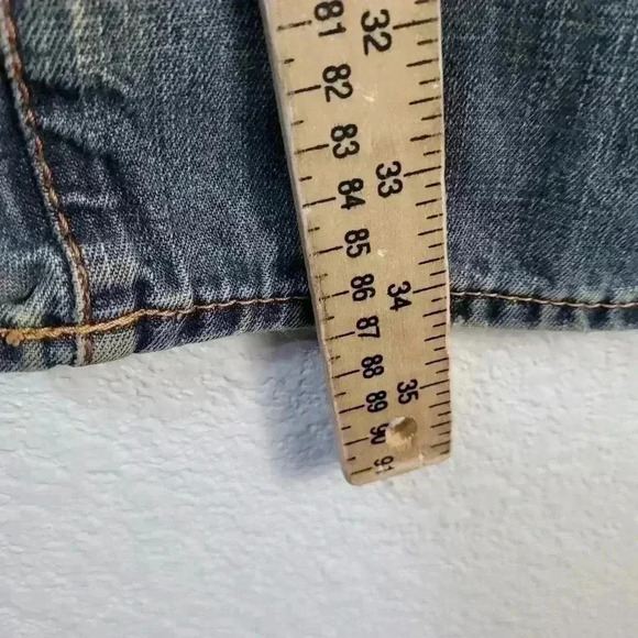 HUGO BOSS Men 34x34 Orange Label Jeans HB1 Button Fly Blue Denim Dark Wash - Picture 10 of 11